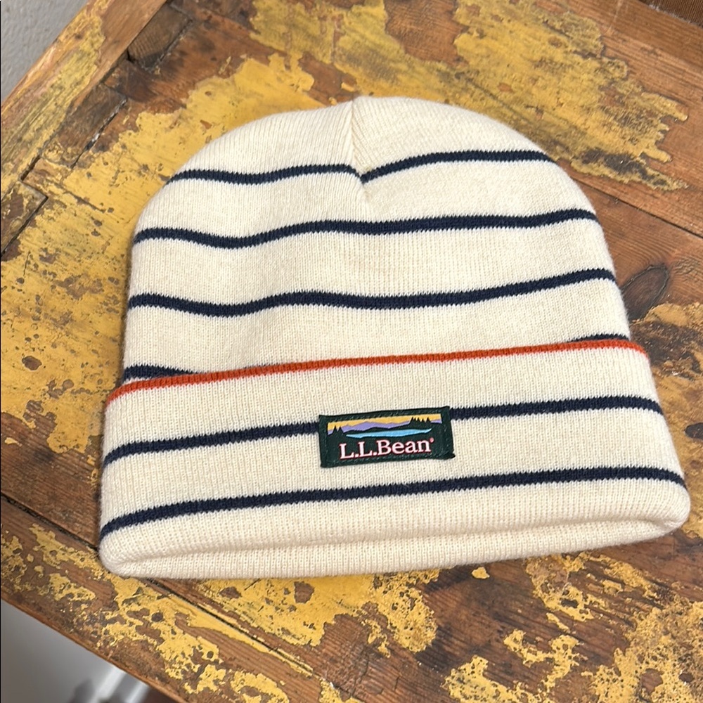 L.L. Bean Striped Beanie Unisex